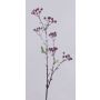 Branche décorative de baies des neiges SOPUNY, baies, recouverte de neige, rouge et blanc, 70 cm