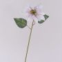 Poinsettia artificiel en velours LIBASSE, blanc-rose, 45 cm