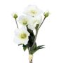 Botte de roses de Noël artificielles TRUNDE, blanc, 35cm