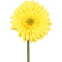 Fleur artificielle Gerbera TUNZA, jaune, 50cm