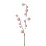 Branche artificielle Gomphocarpus physocarpus YANIKA, fruits, rose, 105cm