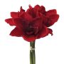 Bouquet de fleurs artificielles Amaryllis LOMIRE, rouge, 30cm
