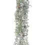 Guirlande décorative Mélèze WODRI, pommes de pin, givré, blanc-vert, 190cm