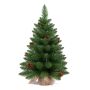 Sapin artificiel HEINOLA avec pommes de pin, sac de jute, 60cm, Ø40cm