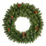 Couronne de sapin artificielle HEINOLA avec pommes de pin, vert, Ø45cm