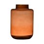 Vase de table ARANYA, verre, orange-marron, 23,5 cm, Ø 16 cm