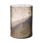 Vase de table GOLIAT en verre, argent antique, 20 cm, Ø 15 cm