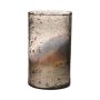 Vase de table GOLIAT en verre, argent vieilli, 25 cm, Ø 15 cm