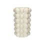 Vase Bubble LYNNETTE en dolomite, sable, 24cm, Ø15cm