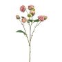 Branche artificielle de rose chou TRUVOL, rose-crème, 65 cm, Ø 2-6 cm