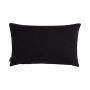 Coussin en toile KALUA, noir, 50x30cm