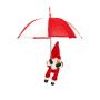 suspendu Lutin déco TALERA avec Schirm, LEDs, rouge-blanc, 77cm, Ø70cm