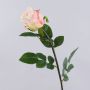 Rose artificielle SUNJIK, crème-rose, 75cm, Ø7cm