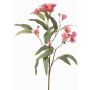 Branche d'eucalyptus artificielle WANARA avec fleurs, rose, 100 cm, Ø 2-6 cm