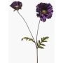 Coquelicot en velours LEIMOMI, lilas foncé-or, 75cm