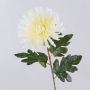 Chrysanthème artificiel HIKJON, crème-blanc, 75cm, Ø18cm