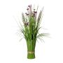 Composition florale artificielle: bouquet d'herbe à lampe JIRVO avec fleurs et panicules, lilas-rose, 50cm