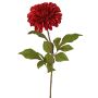 Dahlia TINFAS en velours, rouge foncé, 60 cm, Ø 13 cm