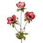 Branche d'anémone WINFAS en velours, mauve, 75 cm, Ø 9-11 cm