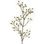 Branche décorative de rosier sauvage HIKERNO avec cynorrhodons, verte, 60 cm