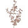 Branche d'eucalyptus artificielle MALFHY, rose clair métallisé, 75 cm