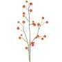 Branche artificielle de pommier ornemental NONGIH avec fruits, orange, 90 cm