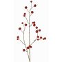 Branche artificielle de pommier ornemental NONGIH avec fruits, rouge foncé, 90cm