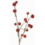 Branche artificielle de pommier ornemental NONGIH avec fruits, rouge foncé, 60cm