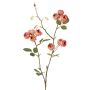 Branche de rose-chou artificielle LORRAINE, collection écologique, vieux rose, 65cm, Ø2,5cm