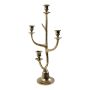 Bois de cerf en aluminium Bougeoir ALLEANDRO pour bougies longues, doré, 58cm