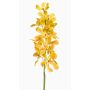 Branche artificielle Orchidée Mokara MAKANUI, jaune-rouge, 80cm