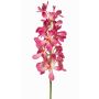 Branche artificielle Orchidée Mokara MAKANUI, rose fuchsia-blanc-orange, 80cm