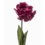 Tulipe perroquet artificielle LIOMARA, lilas foncé, 65 cm
