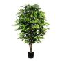 Arbre artificiel Ficus Benjamina ARNOMO, troncs naturels, 150cm
