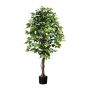 Arbre décoratif Ficus Benjamina ONIN, troncs naturels, 150cm