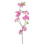 Branche artificielle de cerisier du Japon FYNLOK avec des fleurs, rose fuchsia, 75cm