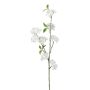 Branche artificielle de cerisier du Japon FYNLOK avec des fleurs, blanc, 75cm