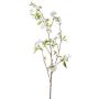 Branche de fleurs de poirier artificielle SLOFEN avec des fleurs, blanc, 115cm