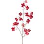 Branche décorative Cornouiller HISOP, rouge rubis, 85cm