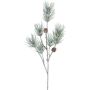 Branche artificielle Pin GRALTO avec des pommes de pin, givré, gris-vert, 70cm