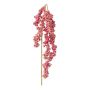 Branche artificielle Sureau FAVLER, baies, rose, 75cm