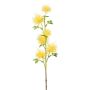 Branche artificielle Chardon boule ZORLIM, jaune, 55cm