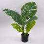 Plante artificielle Philodendron monstera deliciosa CUNKYN dans un pot décoratif, 60 cm