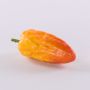 Fruit décoratif : fève de cacao FORDIHAN, orange-jaune, 13 cm