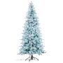 artificielle Schneetanne ARENDAL, enneigé, LEDs, blanc-bleu, 225cm, Ø115cm
