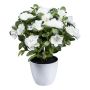 Fleur artificielle azalée WHENFA dans un pot décoratif blanc, blanche, 30 cm