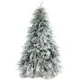 Sapin artificiel BRYNE avec pommes de pin, effet givré, LEDs, 195cm, Ø140cm