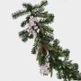 artificielle Wintergirlande NAMSOS, baies, pommes de pin, LEDs, 180cm, Ø35cm
