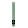 Bougie cylindrique AURORA, vert menthe, 28cm, Ø3,5cm, 30h - Fabriquée en Allemagne