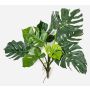 Philodendron artificiel Monstera Deliciosa CYDEN, racines, tige, vert, 75 cm